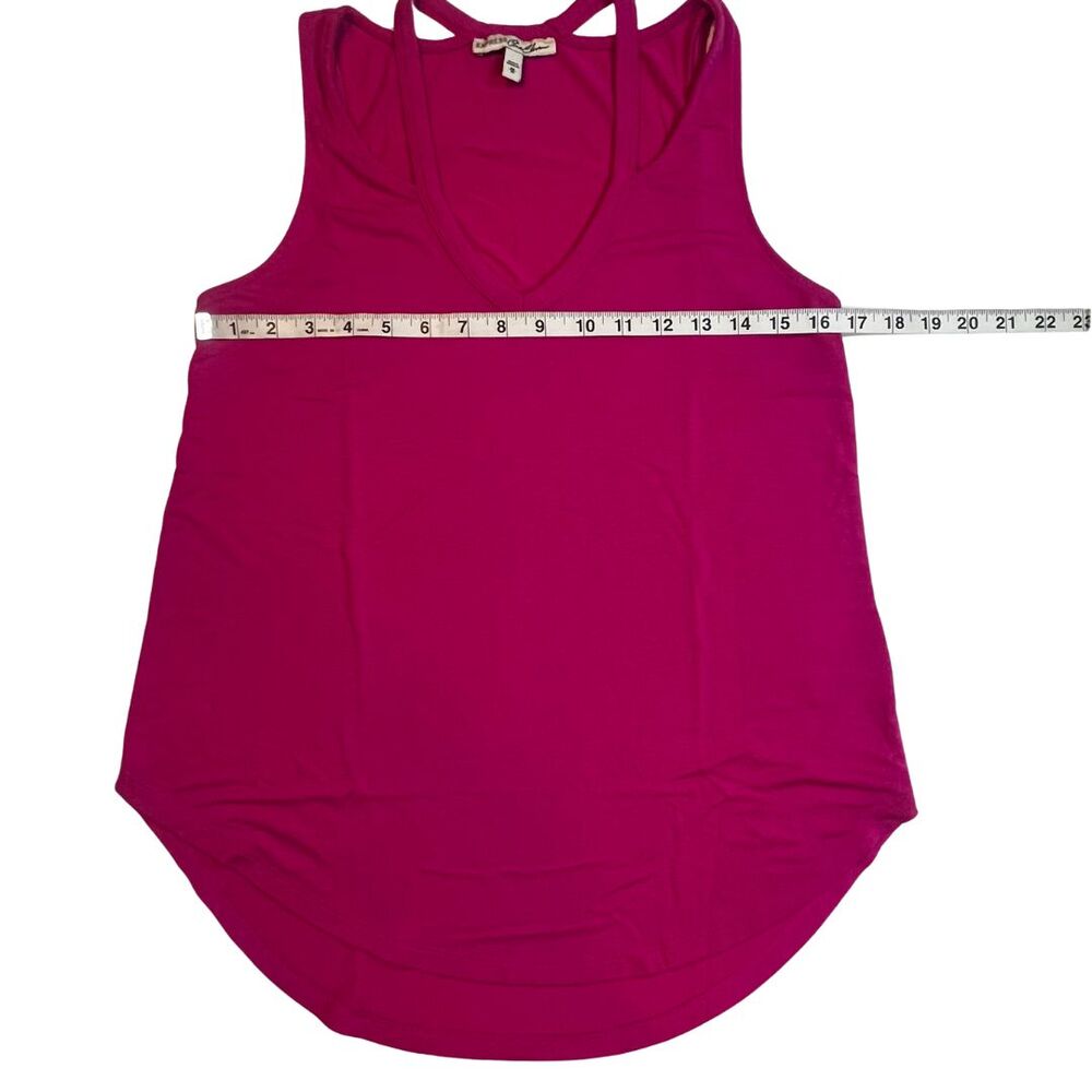 Express Tank Top Womens Medium Pink V Neck Athleisure Sporty Casual Gym Shirt - Picture 4 of 8